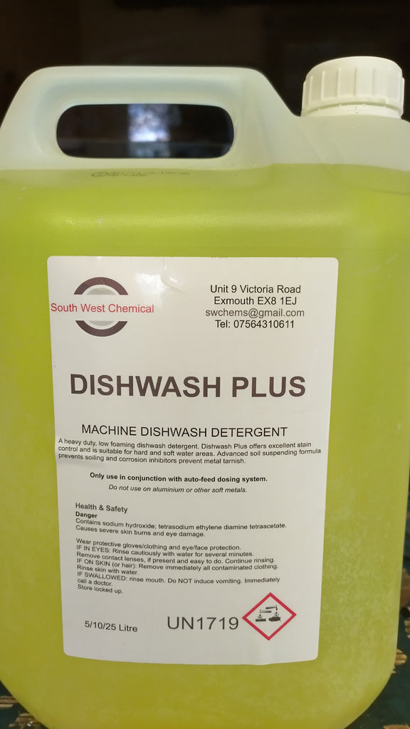 Dishwash Plus detergent, Box of 4 (4x5 litre) - £6.68 per 5 litre container