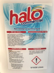 Halo Commercial (aka, Sports Wash) Non biological laundry liquid (kills flu virus) 5 litre (125 washes)